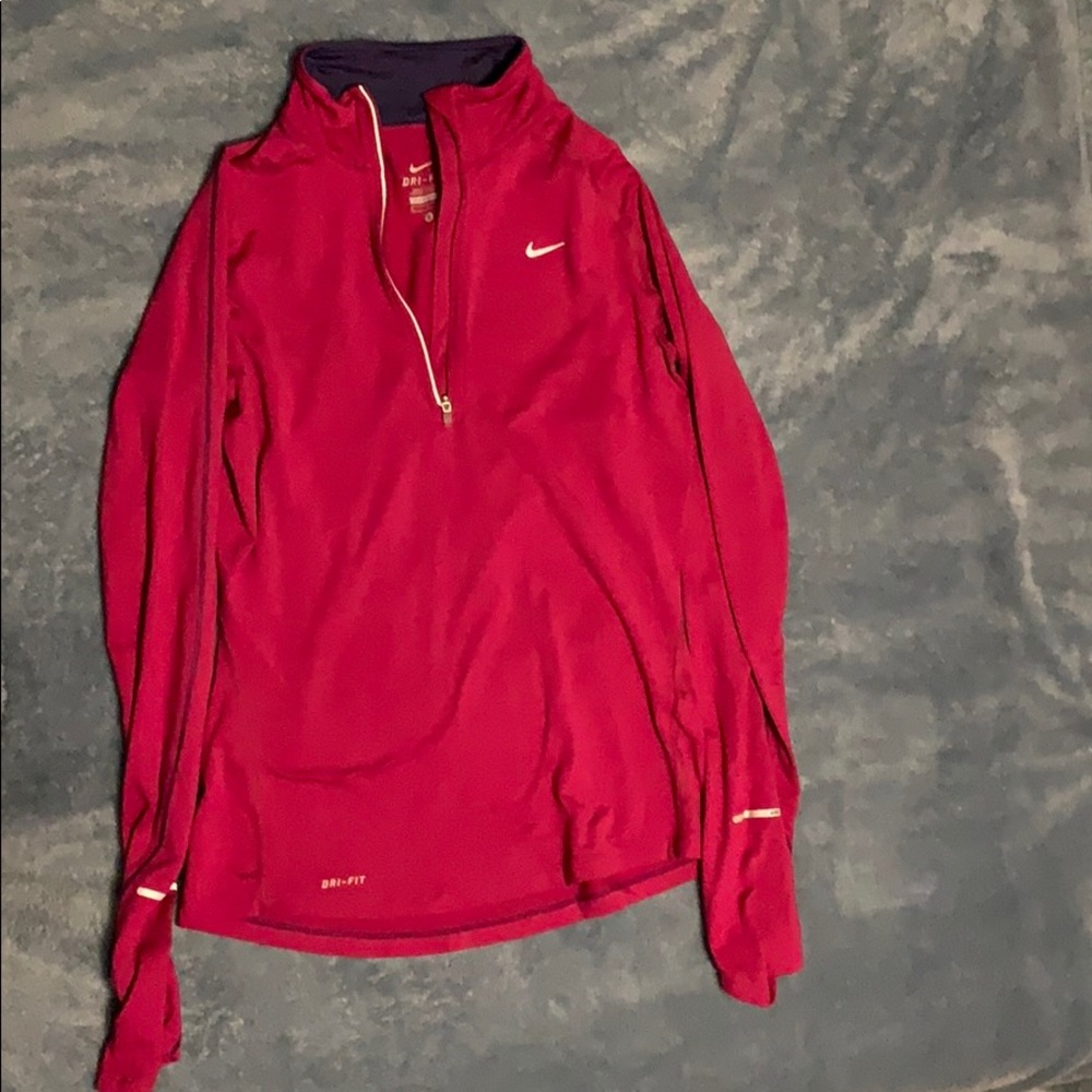 Nike Dri-fit zip long sleeve shirt